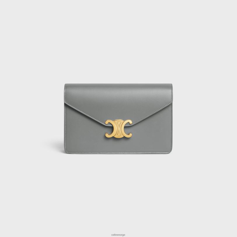 CELINE kvinner lommebok på kjede margo i skinnende kalveskinn V0PT6315 tilbehør sink