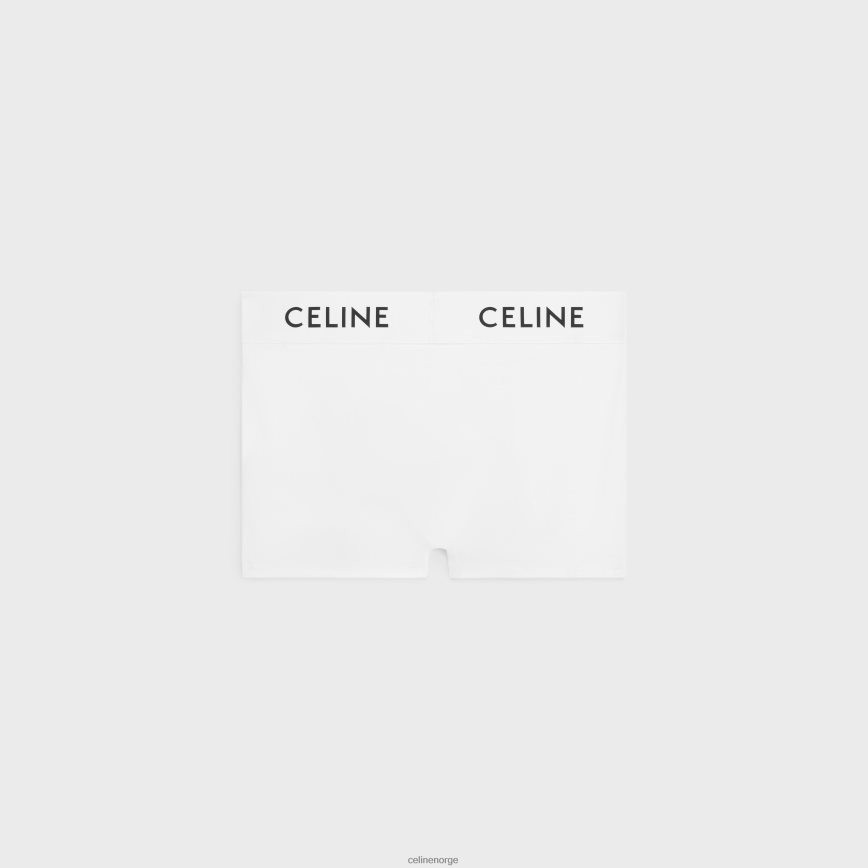 CELINE kvinner boksere i bomullsjersey hvit tilbehør TZLR6J2273