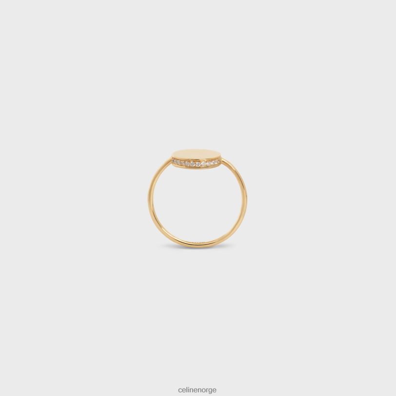 CELINE kvinner medaillering i diamanter V0PT61416 tilbehør gult gull og hvitt