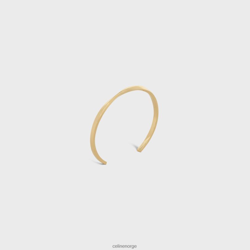 CELINE kvinner torsjonsarmbånd i V0PT61406 tilbehør gult gull