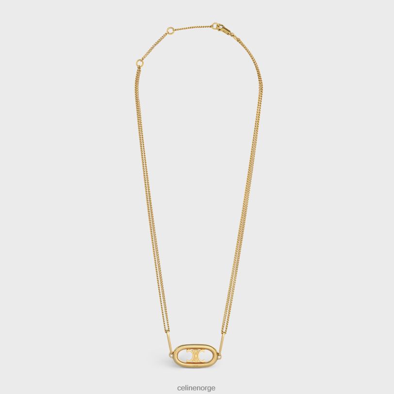 CELINE kvinner triomfkjede i messing V0PT61315 tilbehør gull