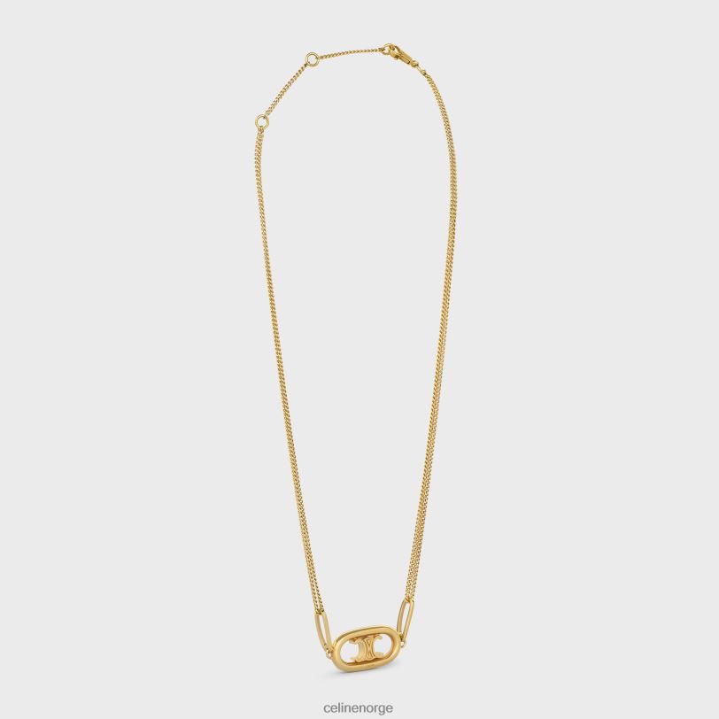 CELINE kvinner triomfkjede i messing V0PT61315 tilbehør gull