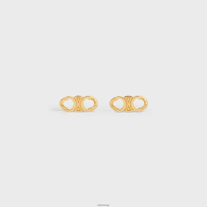 CELINE kvinner triomphe gourmettepper i messing med finish V0PT61312 tilbehør gull