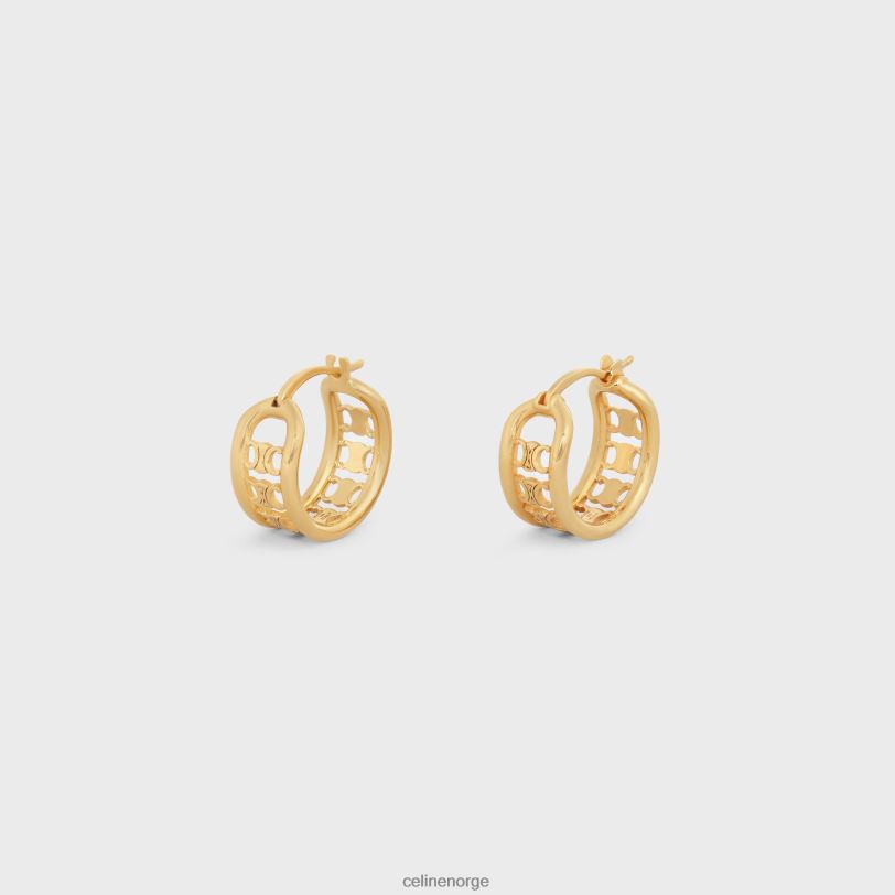 CELINE kvinner triomphe multibøyler i messing med finish V0PT61318 tilbehør gull