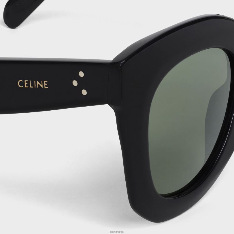 CELINE kvinner butterfly s005 solbriller i acetat V0PT61155 tilbehør svart