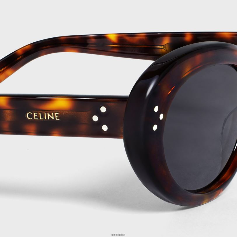 CELINE kvinner cat eye s193 solbriller i acetat V0PT61133 tilbehør mørk havana