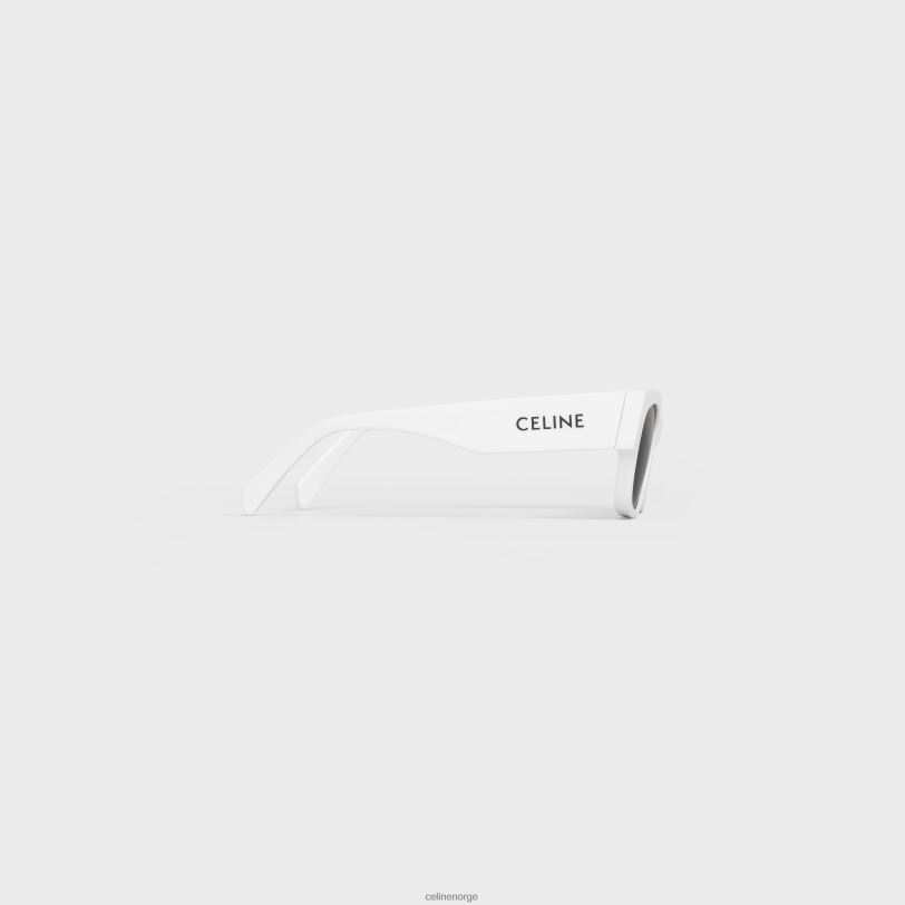 CELINE kvinner monochroms 01 solbriller i acetat V0PT61127 tilbehør hvit