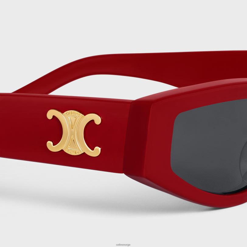 CELINE kvinner triomphe 12 solbriller i acetat V0PT61119 tilbehør rød