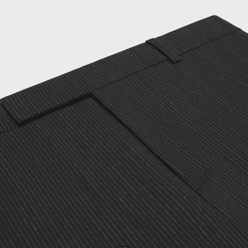 CELINE menn klassiske bukser i stripet ull svart hvit klær TZLR6J1903