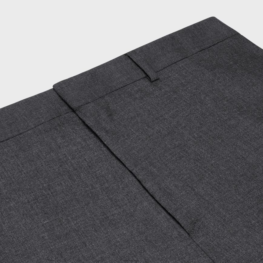 CELINE menn rette bukser i kashmirstoff antrasitt klær TZLR6J1892