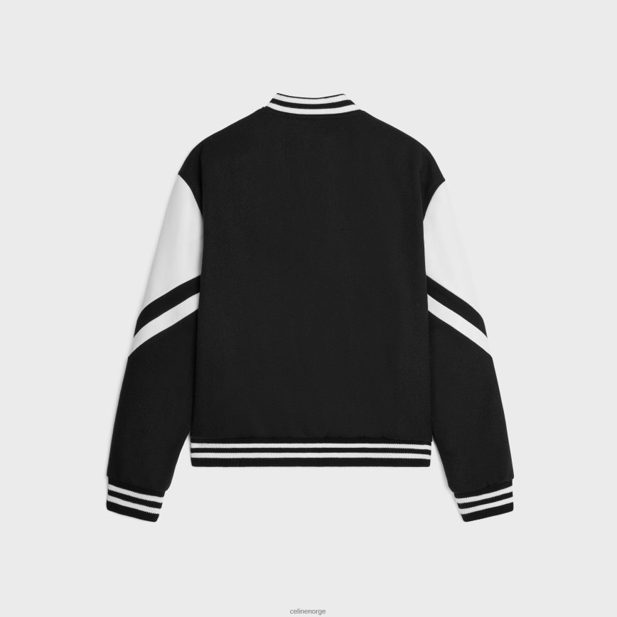 CELINE menn jackson teddyjakke i teksturert ull svart klær TZLR6J1775