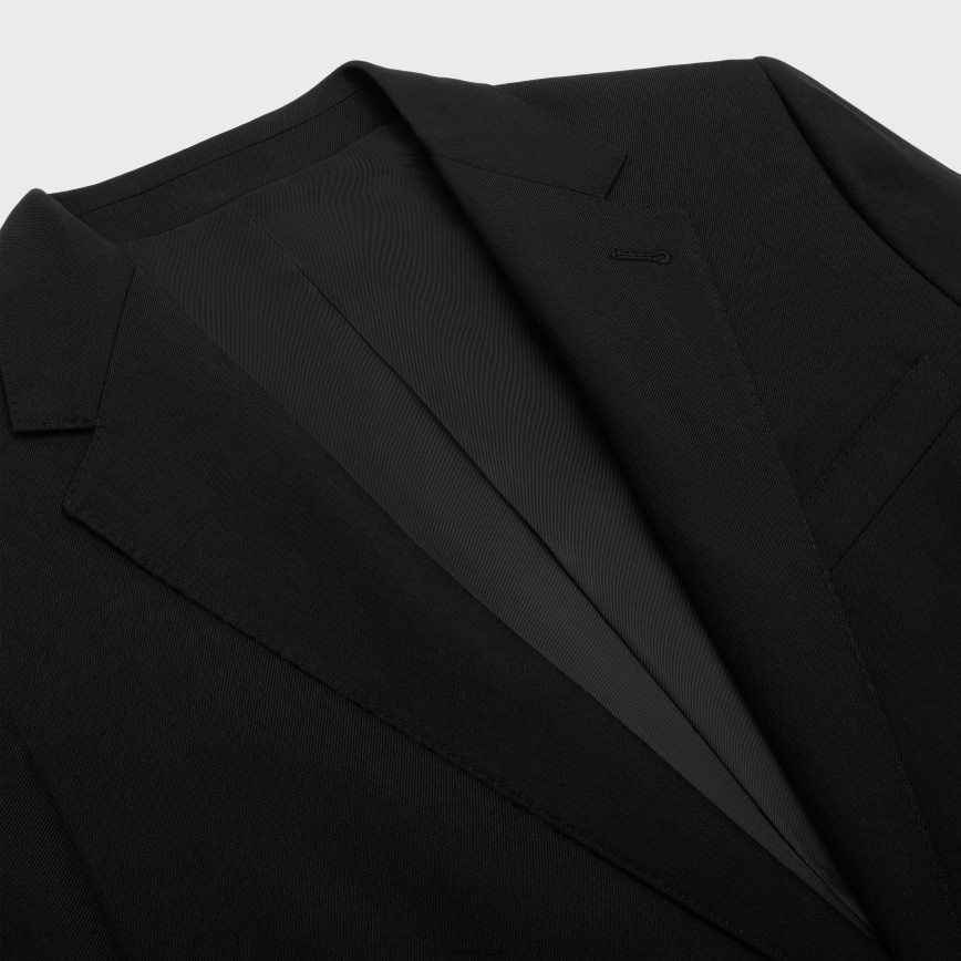 CELINE menn klassisk jakke i ullgabardin svart klær TZLR6J1869