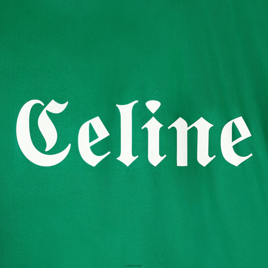 CELINE menn lang trenerjakke i lett nylon grønn klær TZLR6J1851