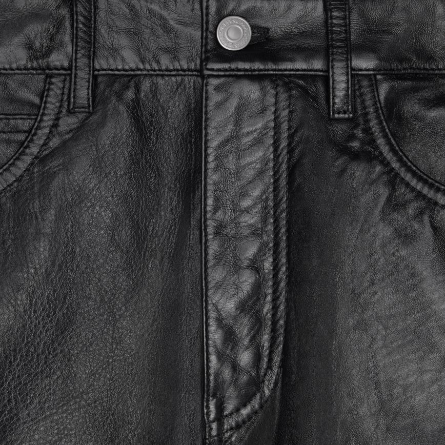 CELINE menn lou jeans i mykt lammeskinn svart klær TZLR6J1868