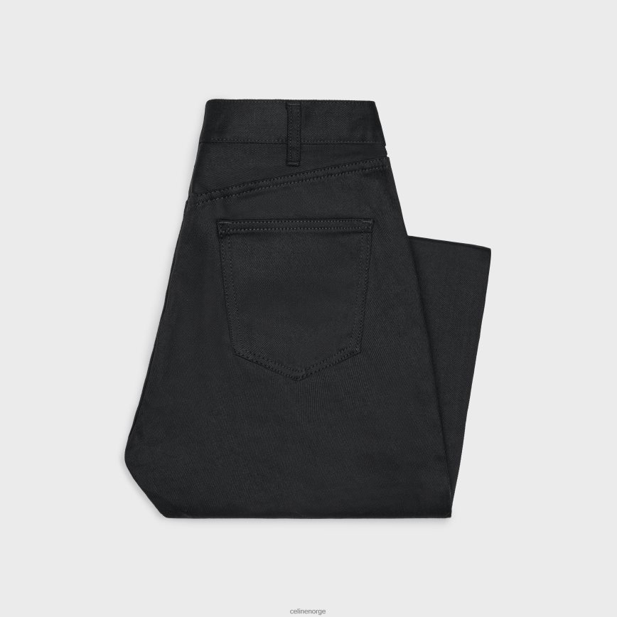 CELINE menn lou jeans i wash denim rent svart klær TZLR6J1997
