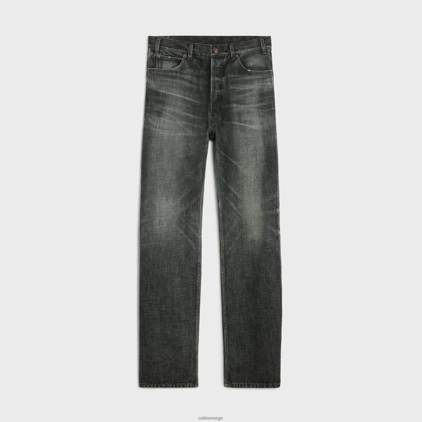 CELINE menn wesley jeans i denim svart isskylling klær TZLR6J1992