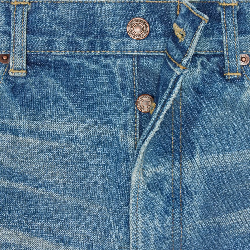 CELINE menn wesley shorts i union wash denim vintage union vask klær TZLR6J2007