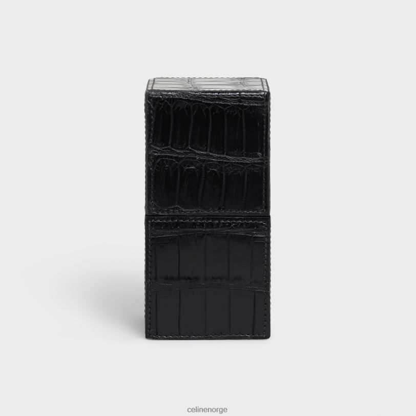 CELINE menn etui 1 parfyme 3,4 fl.oz i krokodille V0PT61465 tilbehør svart