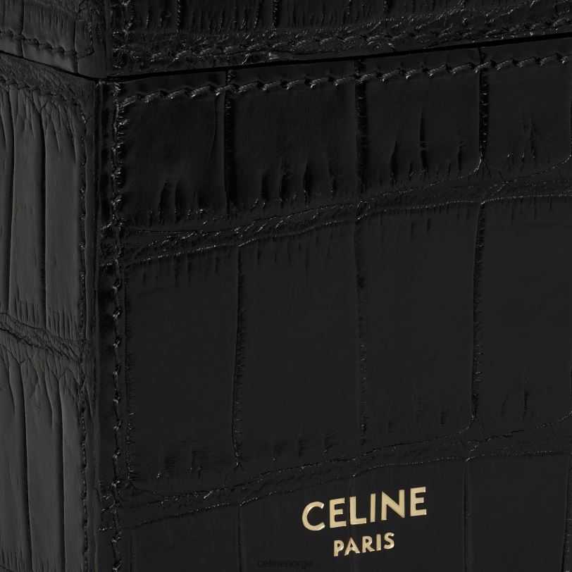 CELINE menn etui 1 parfyme 3,4 fl.oz i krokodille V0PT61465 tilbehør svart
