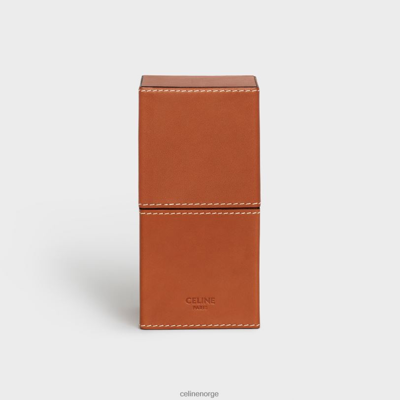 CELINE menn etui 1 parfyme 3,4 fl.oz i naturlig kalveskinn V0PT61463 tilbehør tan
