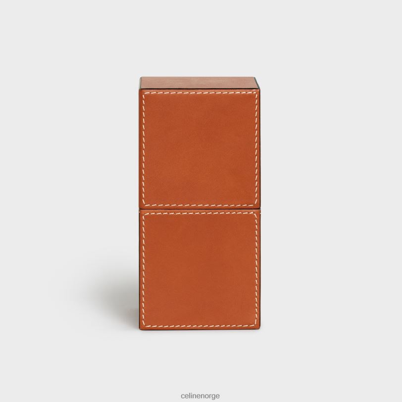 CELINE menn etui 1 parfyme 3,4 fl.oz i naturlig kalveskinn V0PT61463 tilbehør tan