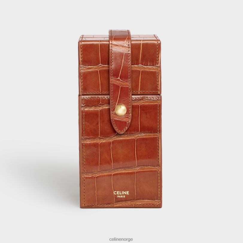 CELINE menn etui 1 parfyme 6,8 fl.oz i alligator V0PT61468 tilbehør tan