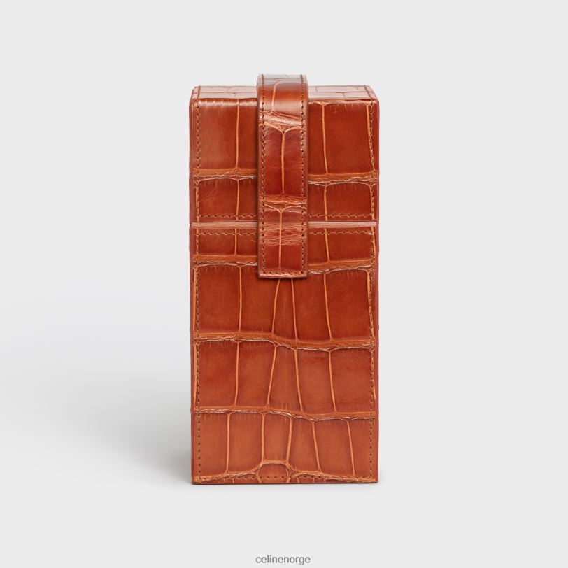 CELINE menn etui 1 parfyme 6,8 fl.oz i alligator V0PT61468 tilbehør tan