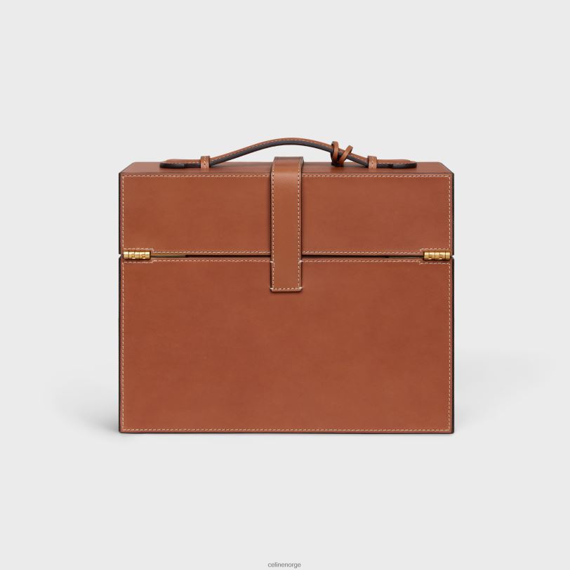 CELINE menn etui 3 parfymer 6,8 fl.oz i naturlig kalveskinn V0PT61471 tilbehør tan