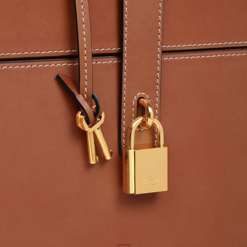 CELINE menn etui 3 parfymer 6,8 fl.oz i naturlig kalveskinn V0PT61471 tilbehør tan