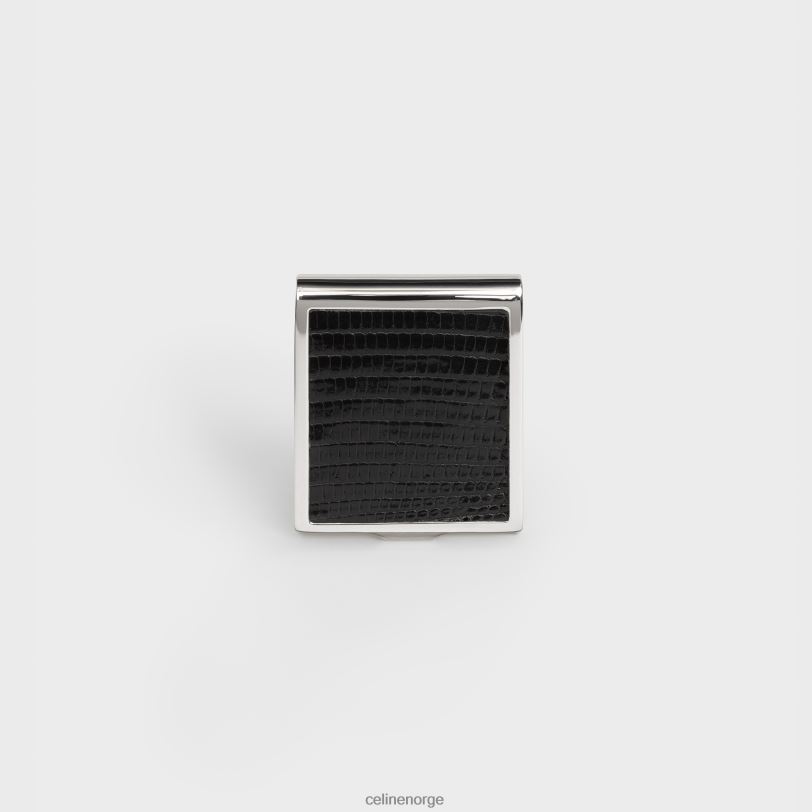 CELINE menn fyrstikkeske i sterling & øgle V0PT61544 tilbehør svart