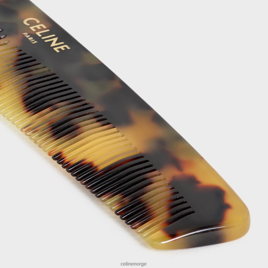 CELINE menn hårkam i naturlig kalveskinn tan tilbehør TZLR6J1618