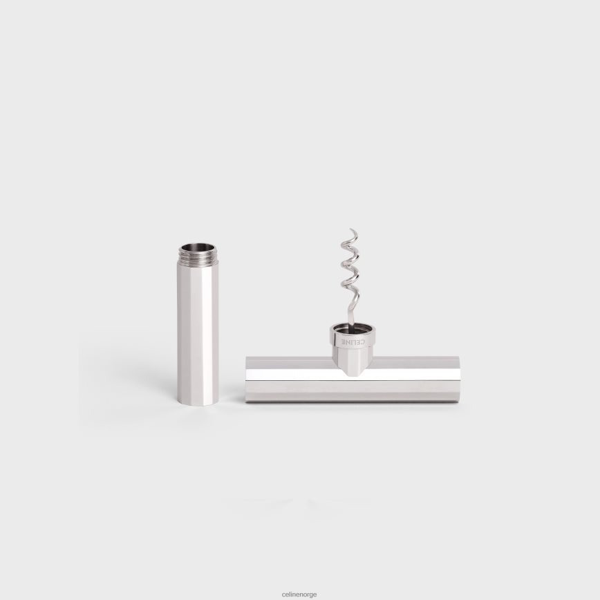 CELINE menn korketrekker i stål sølv tilbehør TZLR6J1660