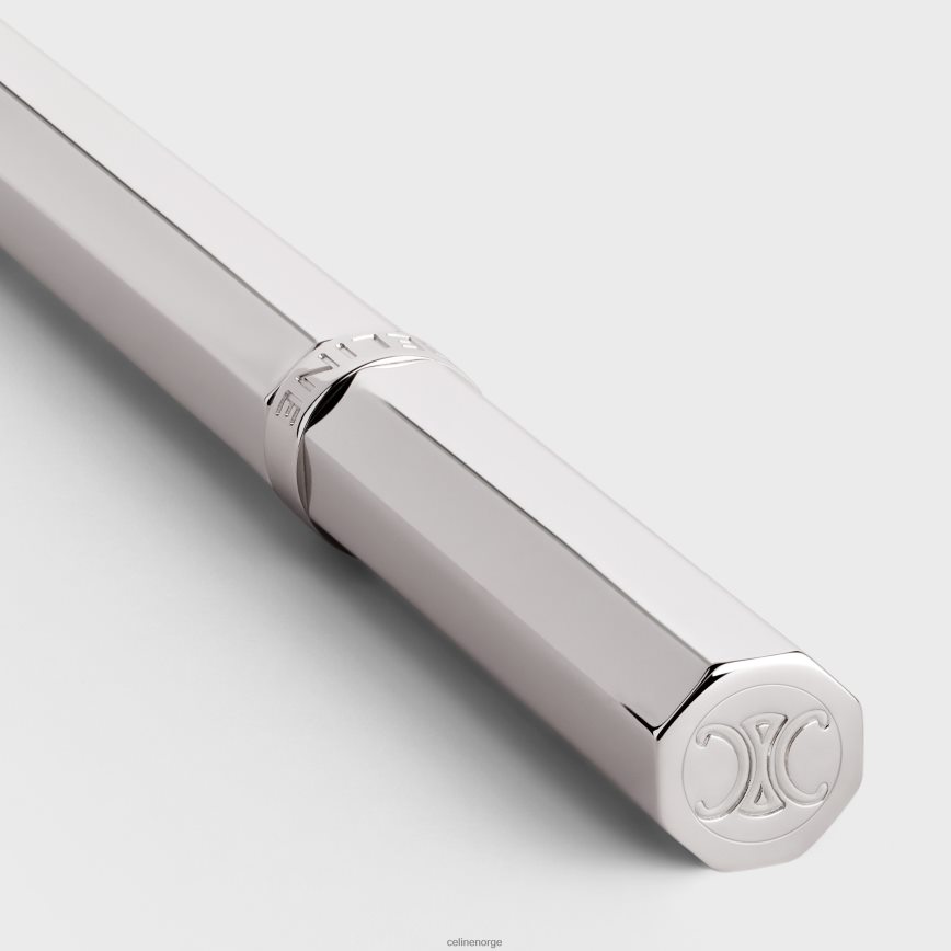 CELINE menn kulepenn i messing sølv tilbehør TZLR6J1646