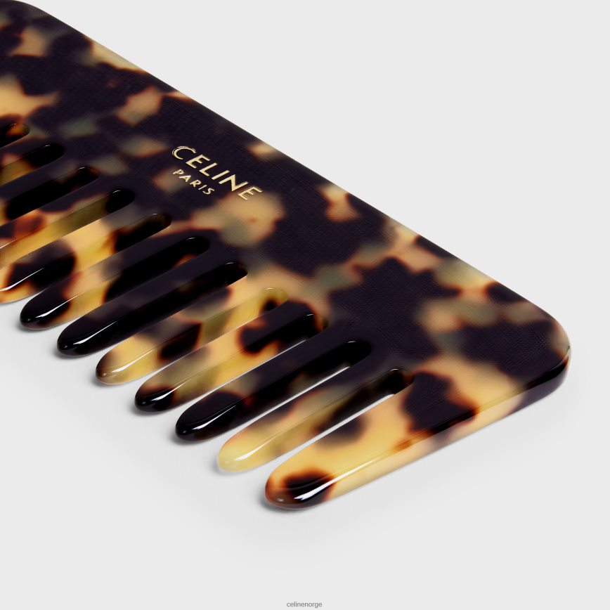 CELINE menn liten hårkam i krokodille lønnetre tilbehør TZLR6J1611