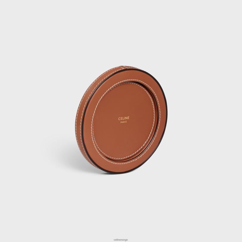 CELINE menn lysestativ i glatt kalveskinn V0PT61521 tilbehør tan