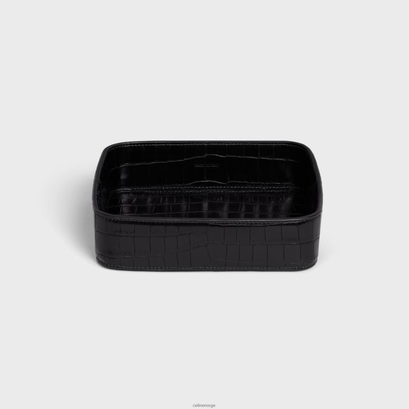CELINE menn nipskål i krokodille V0PT61531 tilbehør svart