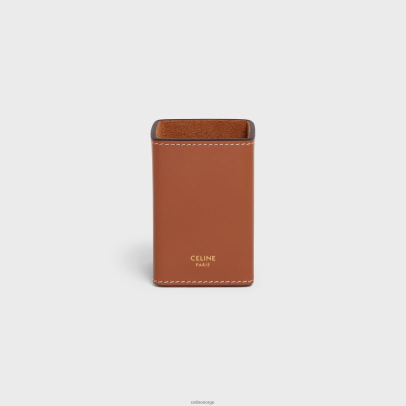 CELINE menn parfymeholder 3,4 fl.oz i kalveseng V0PT61461 tilbehør tan