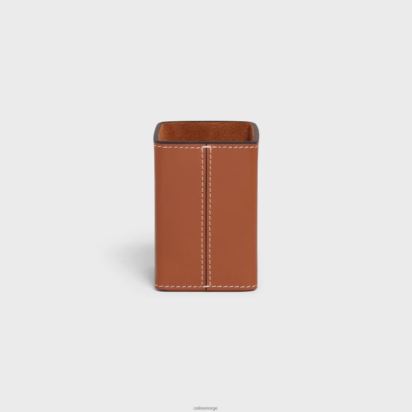 CELINE menn parfymeholder 3,4 fl.oz i kalveseng V0PT61461 tilbehør tan