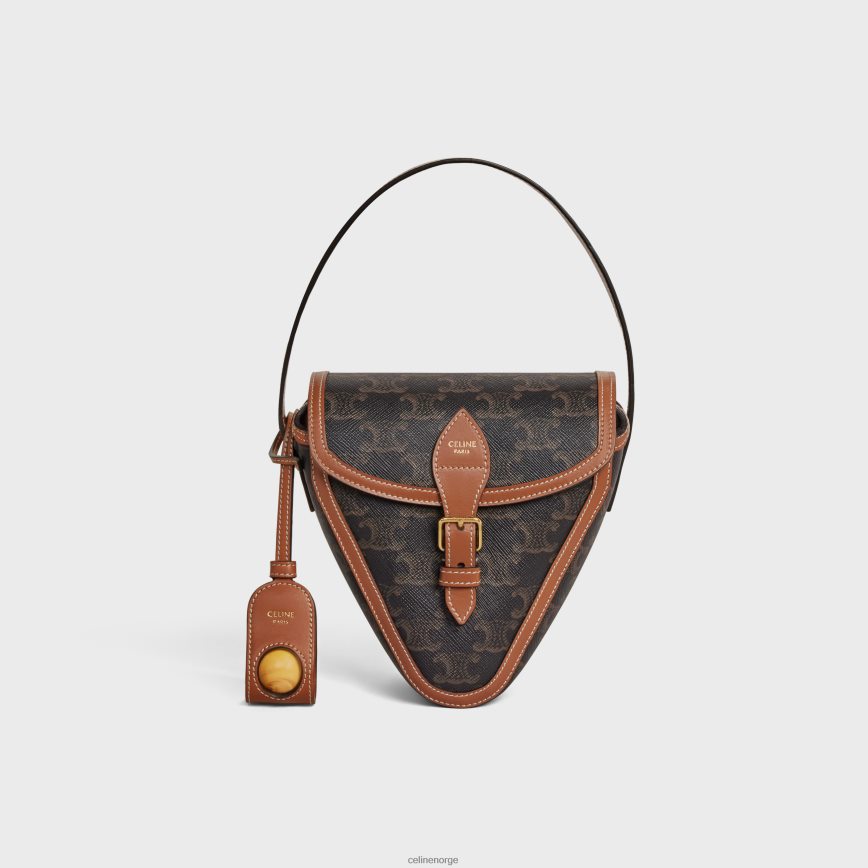 CELINE menn petanque-spill i triomf-lerret og kalveskinn tan tilbehør TZLR6J1684