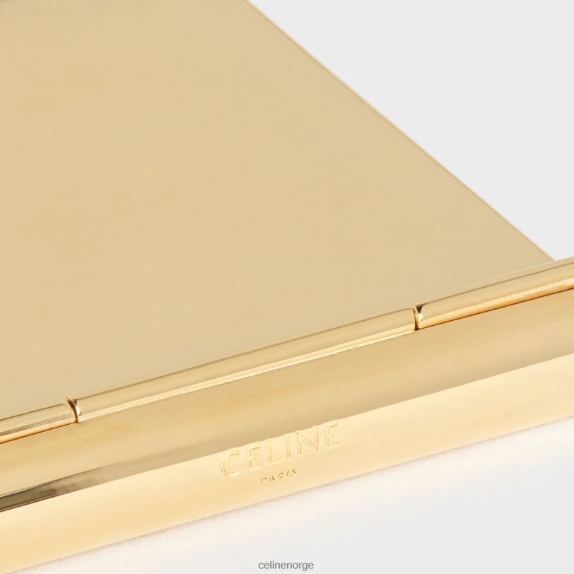 CELINE menn pytongravert fyrstikkeske i messing V0PT61550 tilbehør gull