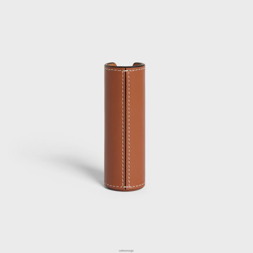 CELINE menn reisesprayetui i glatt kalveskinn V0PT61453 tilbehør tan