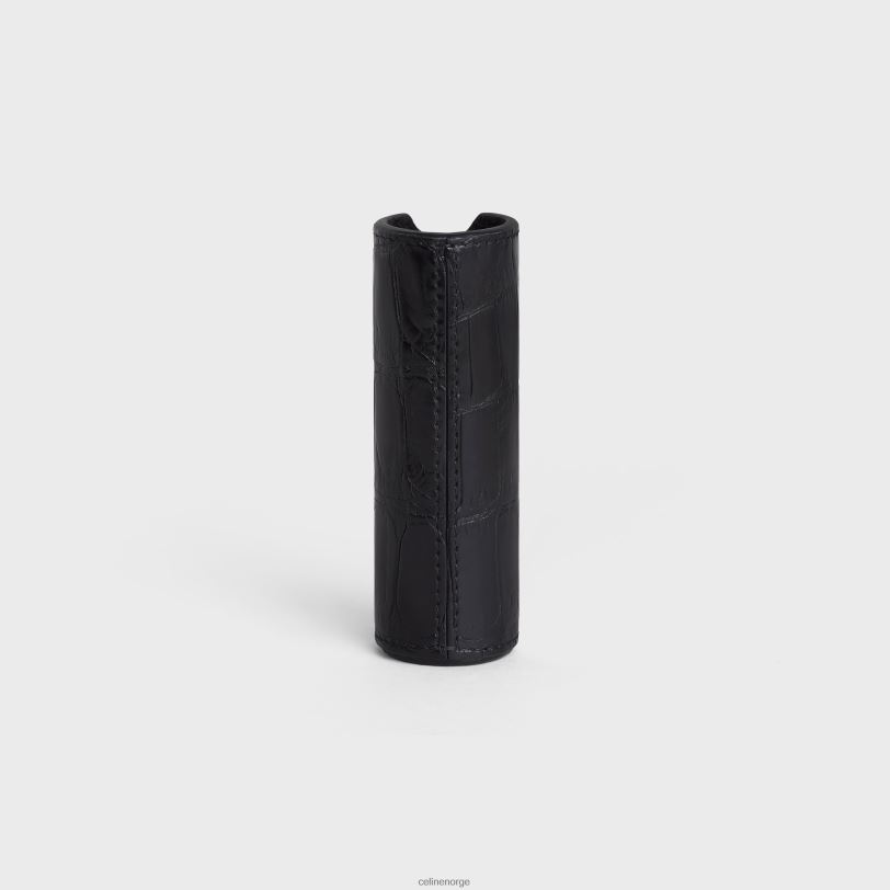 CELINE menn reisesprayetui i krokodille V0PT61456 tilbehør svart