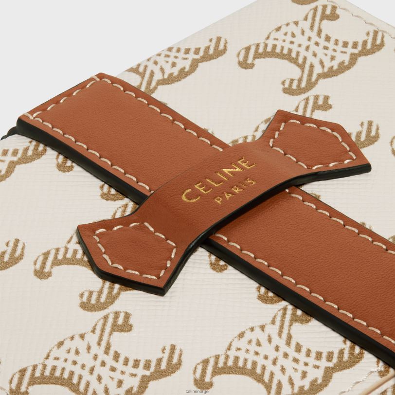 CELINE menn små juveler i triomf-lerret og kalveskinn V0PT61564 tilbehør hvit