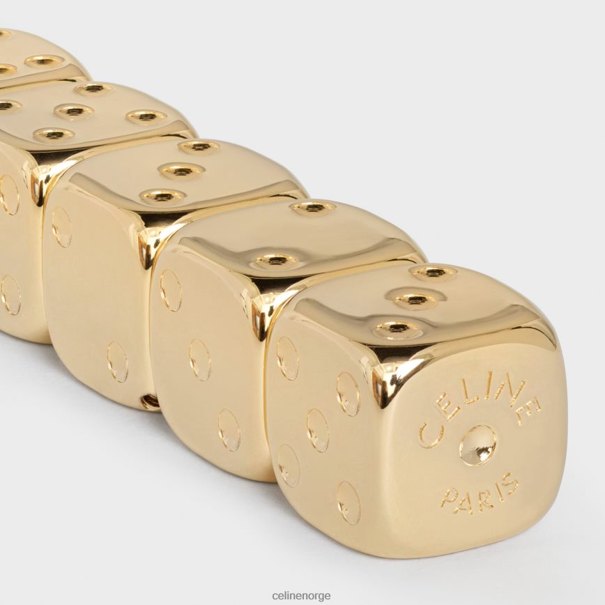 CELINE menn terningetui i naturlig kalveskinn tan tilbehør TZLR6J1675