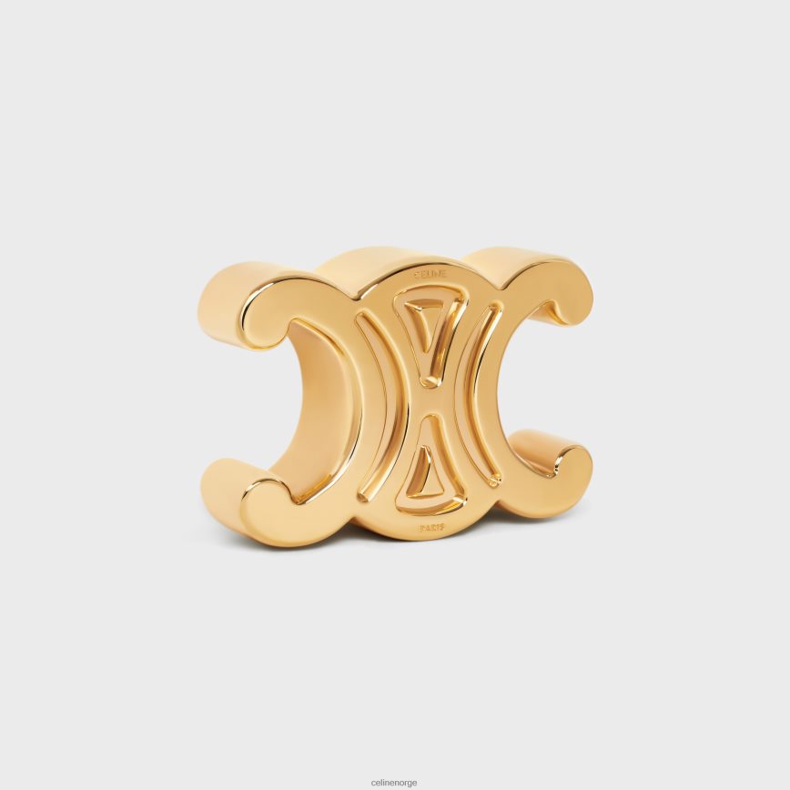 CELINE menn triomphe papirvekt i stål gull tilbehør TZLR6J1651