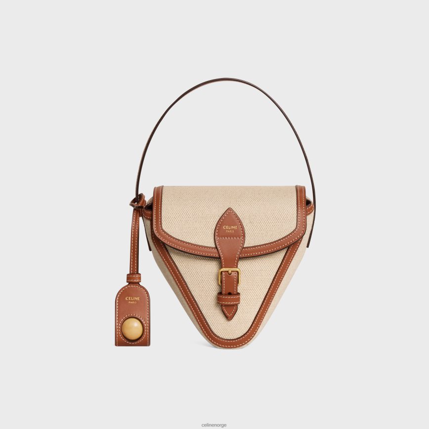 CELINE menn triomphe petanque spill i tekstil og kalveskinn naturlig/brun tilbehør TZLR6J1681