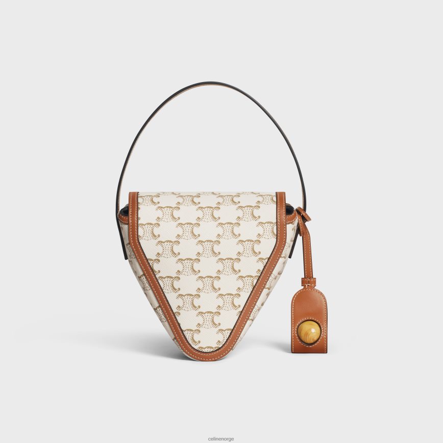 CELINE menn triomphe petanque-spill i triomphe-lerret og kalveskinn hvit tilbehør TZLR6J1682