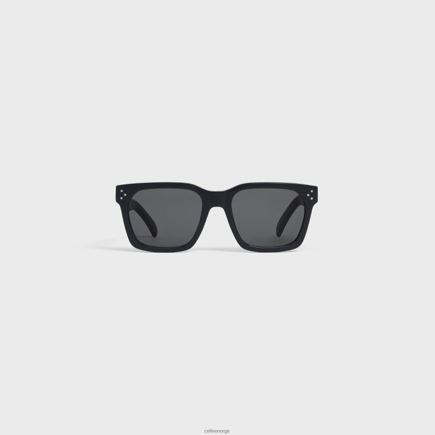 CELINE menn innfatning 45 solbriller i acetat svart tilbehør TZLR6J2217