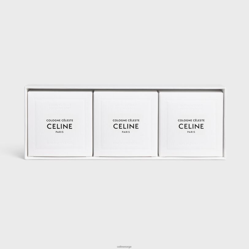 CELINE unisex parfymerte såper setcologne celeste 3x100g V0PT61476 tilbehør én farge