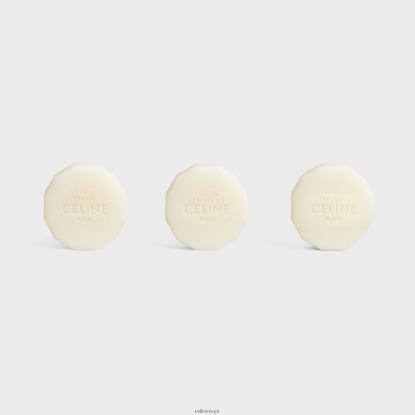 CELINE unisex parfymerte såper setparade, eau de californie, reptil 3x100g V0PT61482 tilbehør én farge